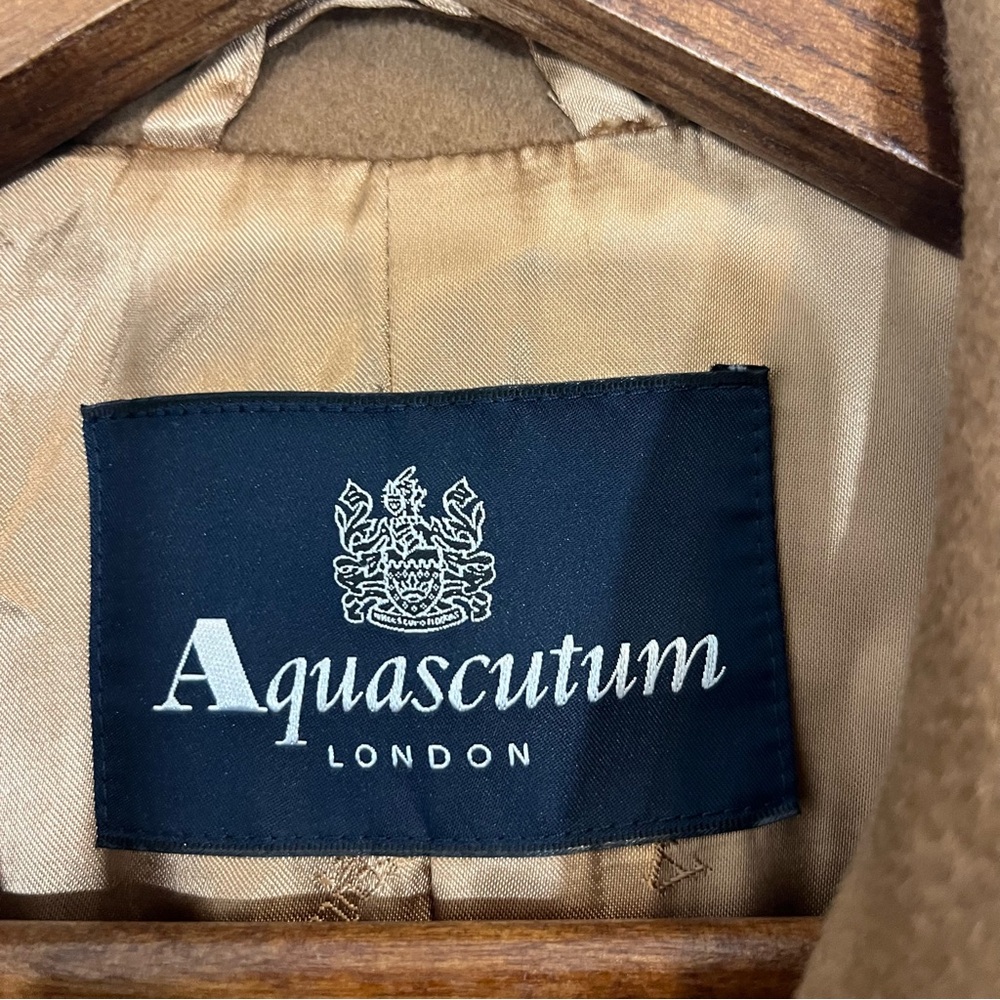 Vintage Aquascutum London Wool Cashmere Angora Coat - Picture 9 of 11